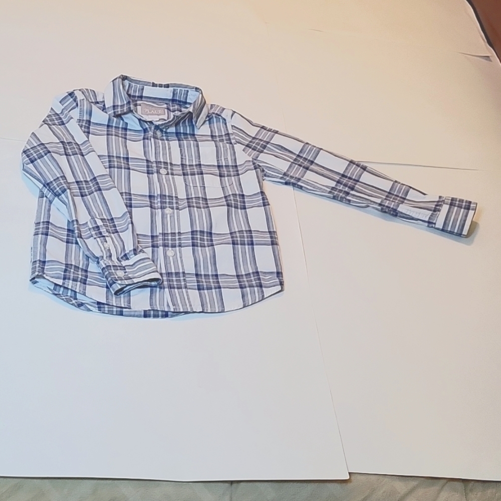 PLACE Boy's Dress Shirt, Sz S (5-6), Long Sleeved.